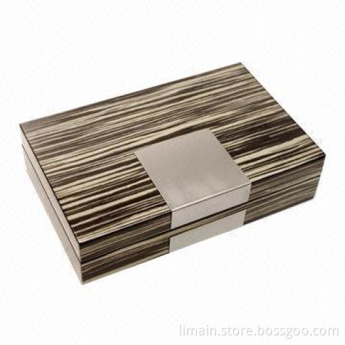 Wooden Jewelry Box, Sized 9.75 x 6.25 x 2.5 Inches